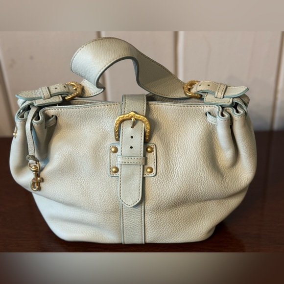 Dooney & Bourke Pale Blue Satchel with Elegant Design - Picture 1 of 13